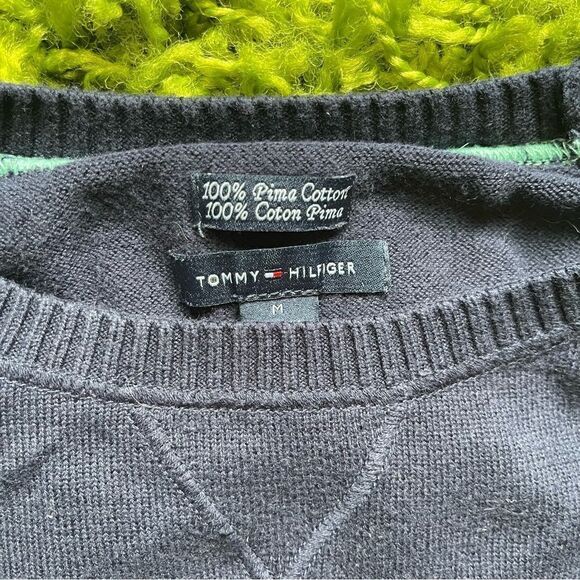 TOMMY HILFIGER SWEATER 100% PIMA COTTON - Picture 2 of 9